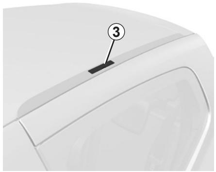 RENAULT CLIO 3 PHASE 2 - Accès aux points de fixation versions cinq portes - 3