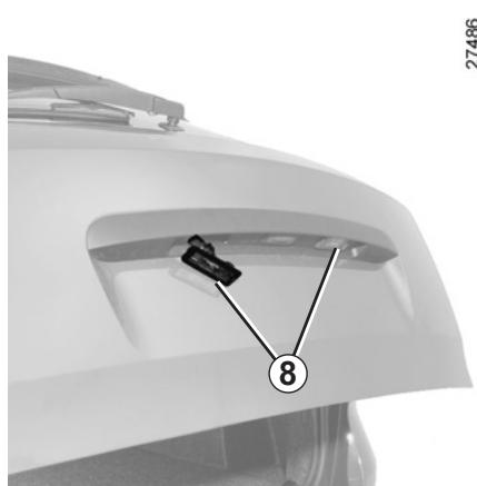 RENAULT CLIO 3 PHASE 2 - Éclairages plaque d'immatriculation 8 - 1