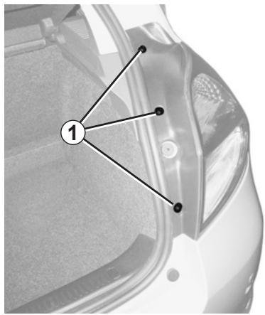 RENAULT CLIO 3 PHASE 2 - FEUX ARRIÈRE ET LATÉRAUX : remplacement des lampes (1/4) - 1