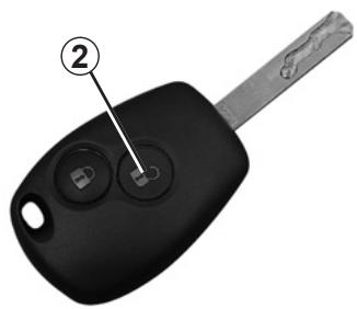 RENAULT CLIO 3 PHASE 2 - TÉLÉCOMMANDE À RADIOFRÉQUENCE : utilisation (1/2) - 1