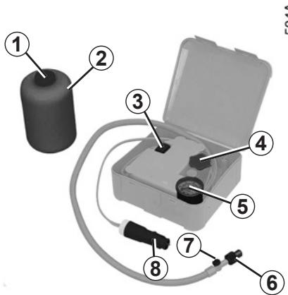 RENAULT CLIO 3 PHASE 2 - KIT de gonflage des pneumatiques (2/3) - 1