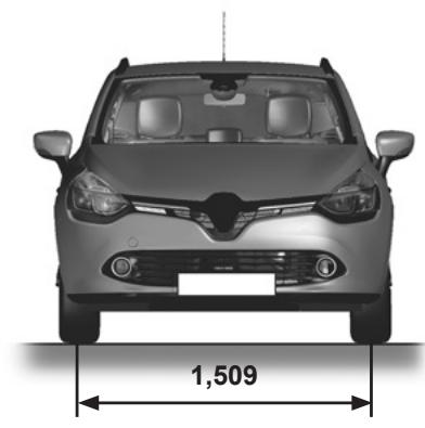 RENAULT CLIO IV ESTATE - Dimensions (en mètres) (2/2) - 2