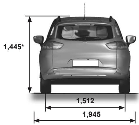 RENAULT CLIO IV ESTATE - Dimensions (en mètres) (2/2) - 3