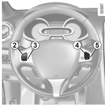 RENAULT CLIO IV ESTATE - Régulateur-limiteur de vitesse : fonction régulateur (1/4) - 4