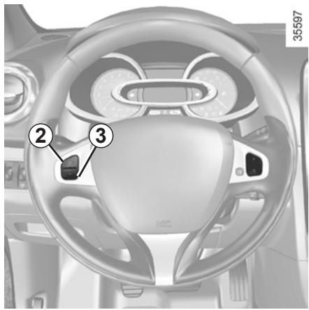 RENAULT CLIO IV ESTATE - Régulateur-limiteur de vitesse : fonction régulateur (2/4) - 2