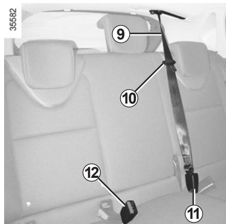 RENAULT CLIO IV ESTATE - Ceinture arrière centrale - 1