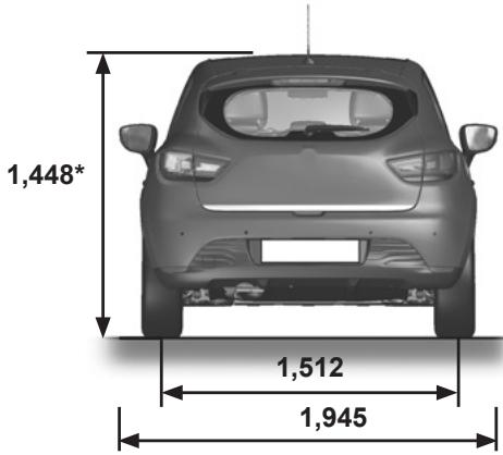 RENAULT CLIO IV ESTATE - Dimensions (en mètres) (1/2) - 3