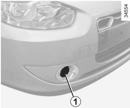 RENAULT FLUENCE ZE - PROJECTEURS AVANT : feu des brouillard avant, additionnels - 1