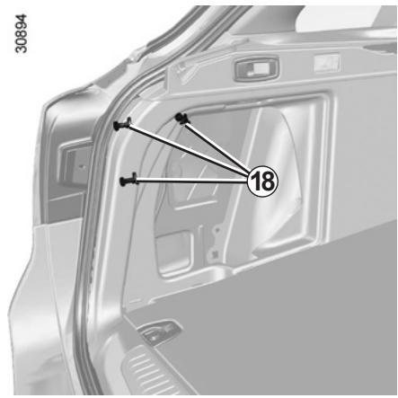 RENAULT LAGUNA III - Accessibilité pour les véhicules équipés d'un haut-parleur dans le coffre côté gauche - 1