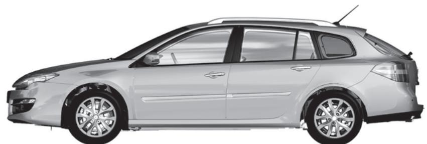 RENAULT LAGUNA III - DIMENSIONS (en mètres) (2/2) - 1