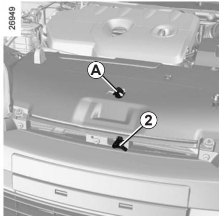 RENAULT LAGUNA III - Déverrouillage de sécurité du capot - 2