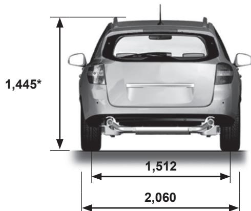 RENAULT LAGUNA III - Dimensions (en mètres) (2/2) - 2