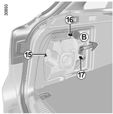 RENAULT LAGUNA III ESTATE - FEUX ARRIÈRE ET LATÉRAUX : remplacement des lampes (4/5) - 1