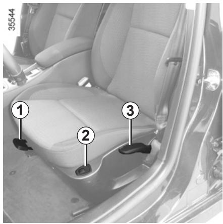 RENAULT LAGUNA III ESTATE - SIÈGES AVANT À COMMANDES MANUELLES - 1