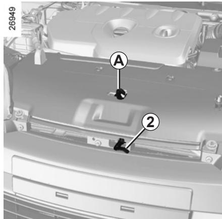 RENAULT LAGUNA III ESTATE - Déverrouillage de sécurité du capot - 2