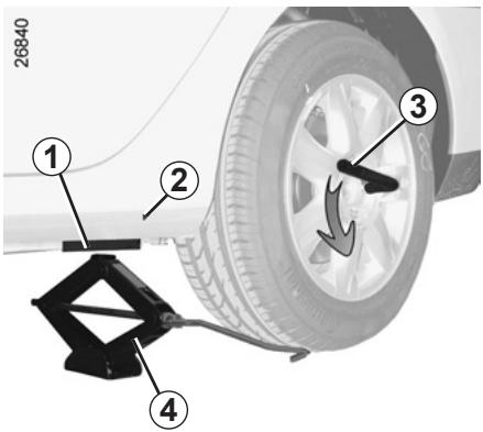 RENAULT LAGUNA III ESTATE - CHANGEMENT DE ROUE (1/2) - 1