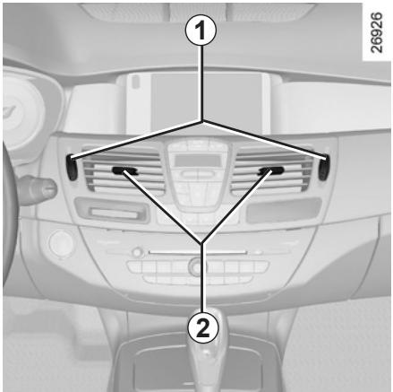 RENAULT LAGUNA III ESTATE - AÉRATEURS, sorties d'air (2/2) - 1