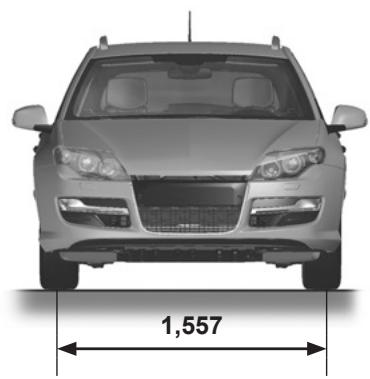 RENAULT LAGUNA III ESTATE - DIMENSIONS (en mètres) (2/2) - 2