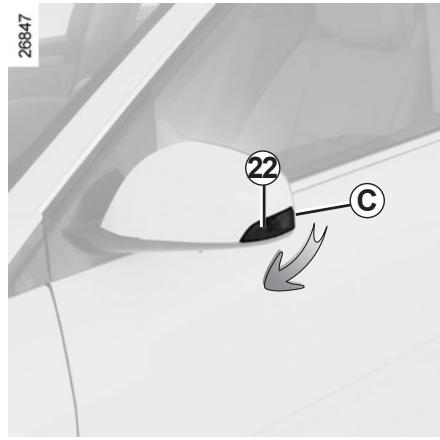 RENAULT LAGUNA III ESTATE - Éclaireurs plaque d'immatriculation 20 - 1