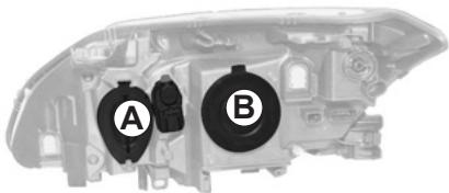 RENAULT LAGUNA III ESTATE - PROJECTEURS AVANT : remplacement des lampes (1/3) - 1