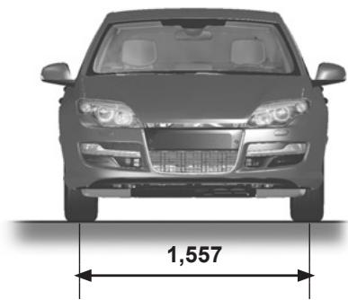 RENAULT LAGUNA III ESTATE - DIMENSIONS (en mètres) (1/2) - 2