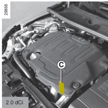 RENAULT MEGANE III CC - Plaques d'identification MOTEUR (2/2) - 3