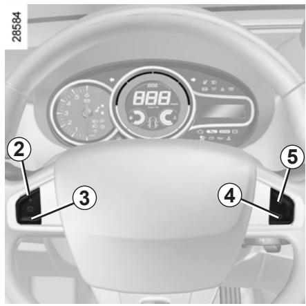 RENAULT MEGANE III CC - Régulateur-limiteur de vitesse : fonction limiteur (1/3) - 2