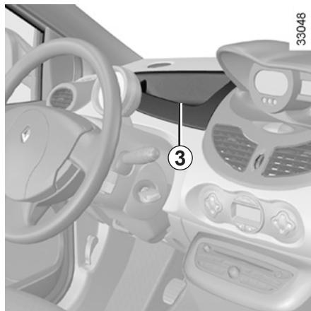 RENAULT TWINGO II RESTYLE - Boîte à gants côté passager 1 - 1