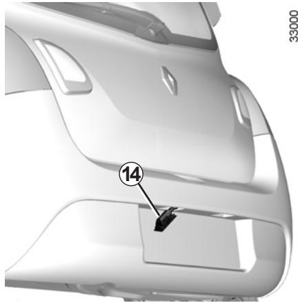 RENAULT TWINGO II RESTYLE - Éclaireurs plaque d'immatriculation - 1