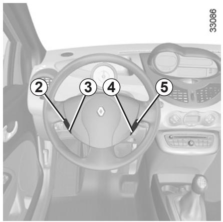 RENAULT TWINGO II RESTYLE - RÉGULATEUR-LIMITEUR DE VITESSE : fonction régulateur (4/4) - 1