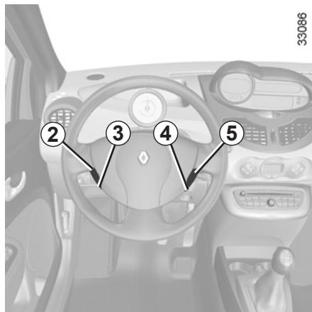 RENAULT TWINGO II RESTYLE - RÉGULATEUR-LIMITEUR DE VITESSE : fonction limiteur (1/3) - 2