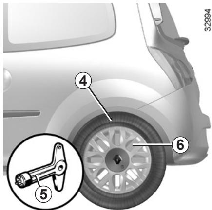 RENAULT TWINGO II RESTYLE - Enjoliveur à l'exemple de l'enjoliveur 1 - 1