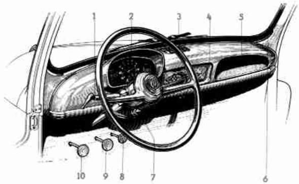 RENAULT 4CV - Planchde BORD - 1