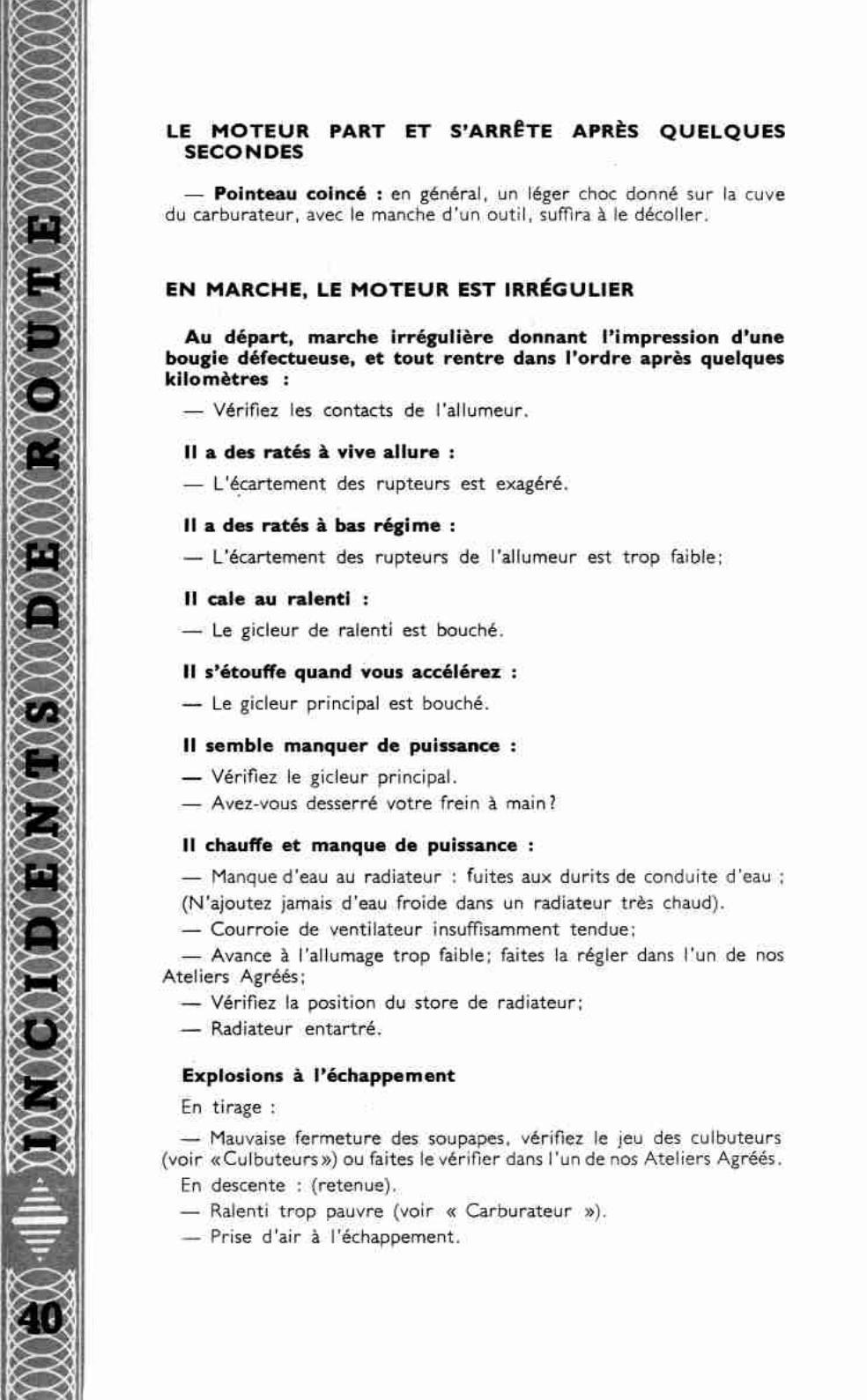RENAULT 4CV - Le démarreur fonctionne : - 1