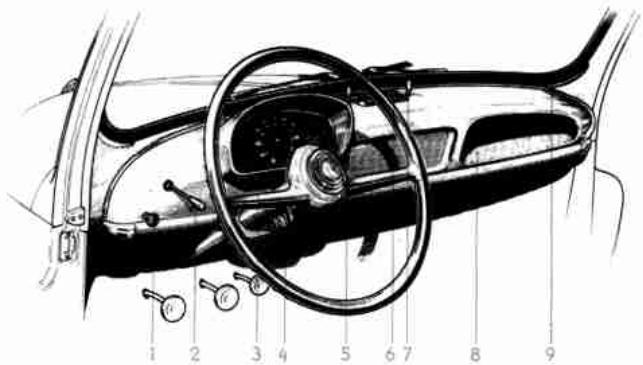 RENAULT 4CV - Planchde BORD - 2