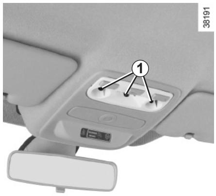 RENAULT CAPTUR 2014 - ÉCLAIRAGE INTÉRIEUR : remplacement des lampes (1/2) - 1