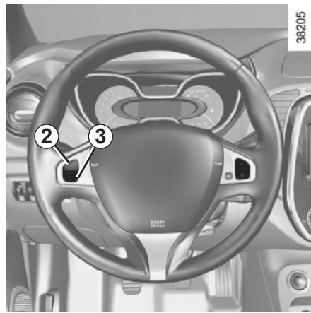 RENAULT CAPTUR 2014 - RÉGULATEUR-LIMITEUR DE VITESSE : fonction régulateur (2/4) - 3
