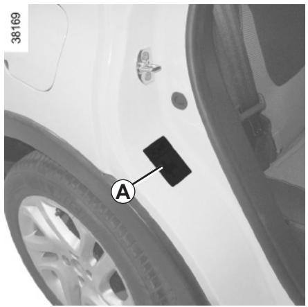 RENAULT CAPTUR 2014 - PLAQUES D'IDENTIFICATION VEHICULE - 1