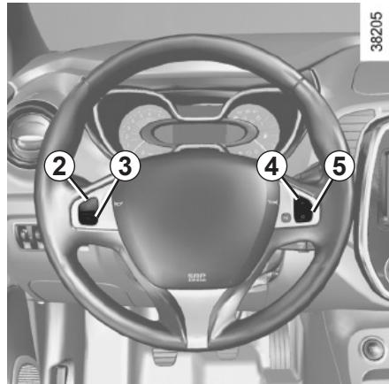 RENAULT CAPTUR 2014 - RÉGULATEUR-LIMITEUR DE VITESSE : fonction régulateur (1/4) - 4