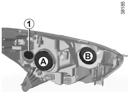 RENAULT CAPTUR 2014 - PROJECTEURS AVANT : remplacement des lampes (1/3) - 1