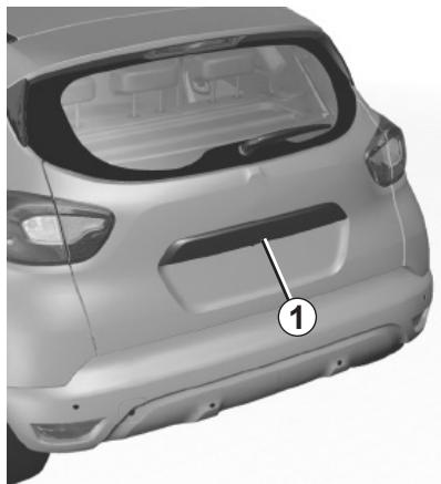 RENAULT CAPTUR 2014 - COFFRE À BAGAGES - 1
