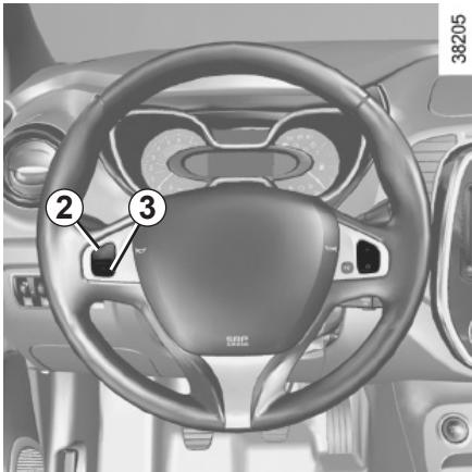 RENAULT CAPTUR 2014 - RÉGULATEUR-LIMITEUR DE VITESSE : fonction régulateur (3/4) - 1