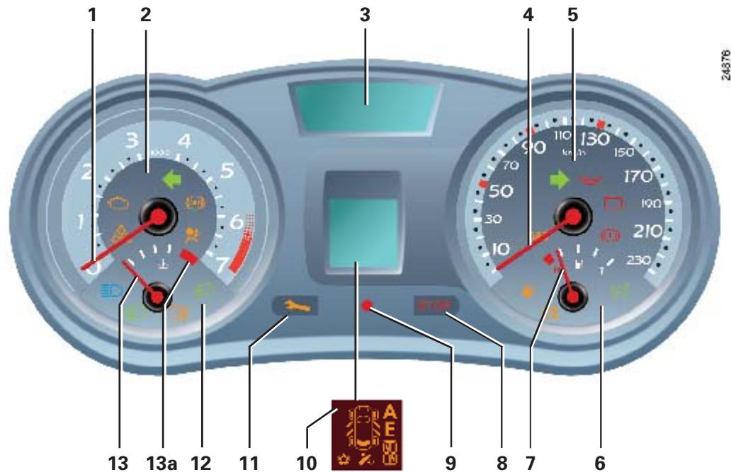 RENAULT CLIO 2 2005 - TABLEAU DE BORD (suite) - 1