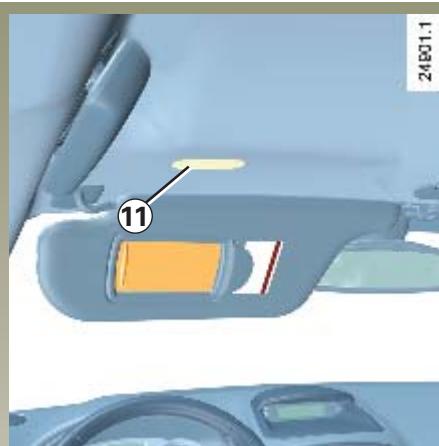RENAULT CLIO 2 2005 - Miroirs de courtoisie non éclai- rants - 1