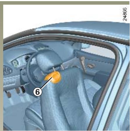 RENAULT CLIO 2 2005 - Pour régler le confort du siège conducteur au niveau des lombaires - 1