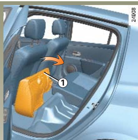 RENAULT CLIO 2 2005 - BANQUETTE ARRIÈRE: fonctionnalités (suite) - 1
