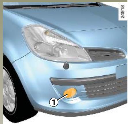 RENAULT CLIO 2 2005 - PROJECTEURS AVANT : feux de brouillard avant / additionnels - 1