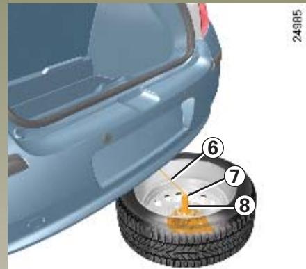 RENAULT CLIO 2 2005 - Pour réinstaller une roue - 1