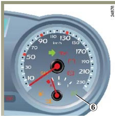 RENAULT CLIO 2 2005 - RÉGULATEUR-LIMITEUR DE VITESSE : fonction régulateur (suite) - 2