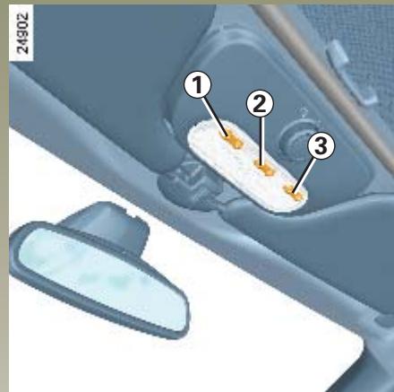 RENAULT CLIO 2 2005 - ÉCLAIRAGE INTÉRIEUR - 1